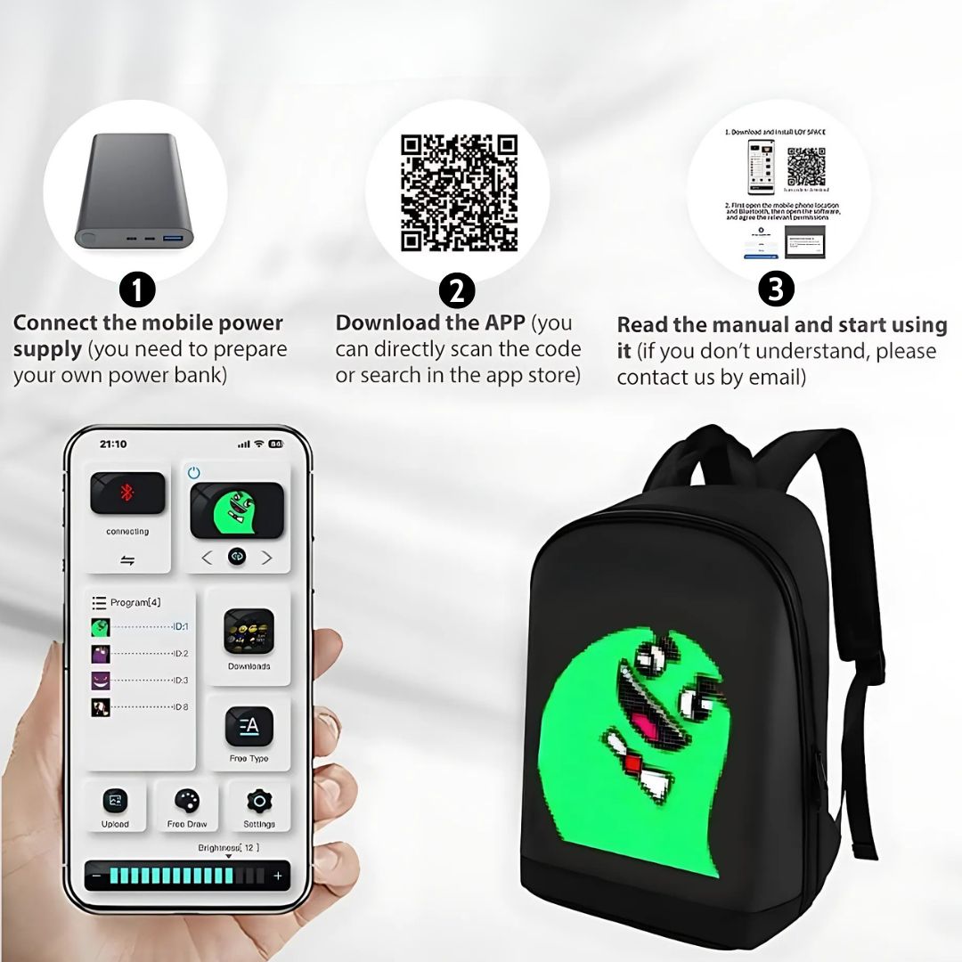 Pixel Pack – Moto LED Backpack - VIP Price