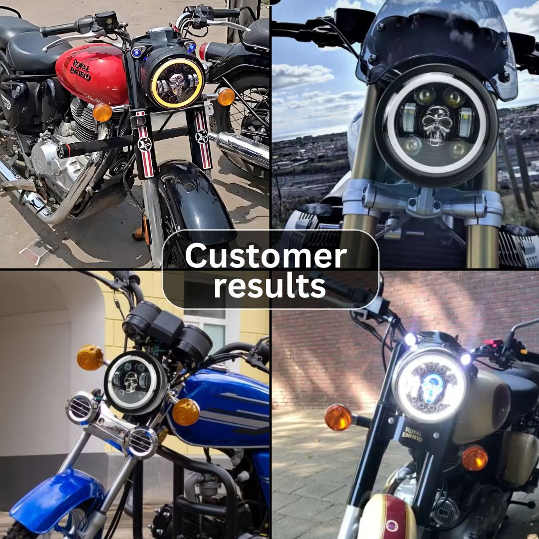 RGB Skull Headlight - VIP Price