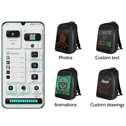 Pixel Pack – Moto LED Backpack
