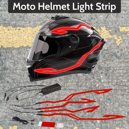Moto Helmet Light Strip