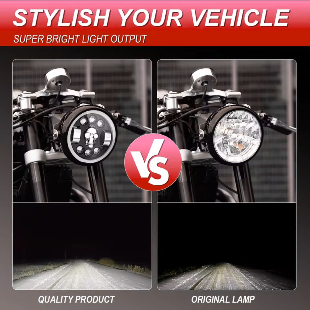 RGB Skull Headlight - VIP Price
